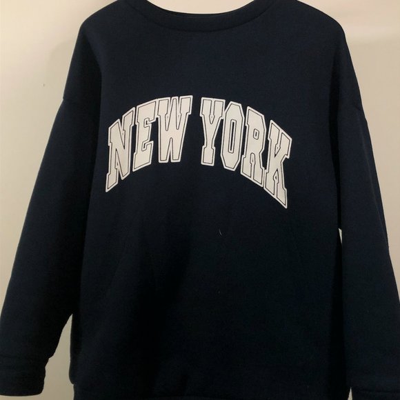 dark blue new york sweatshirt S - Picture 2 of 2